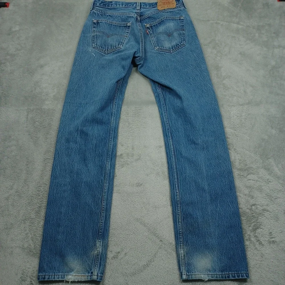 Vintage Levis 501xx Jeans‎ Mens 30x33 Blue Denim 501-0000 Distressed Button Fly